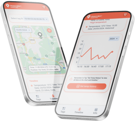 TempTag app on smartphone